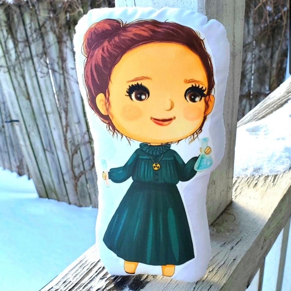 Marie Curie Pillow Pal. New.